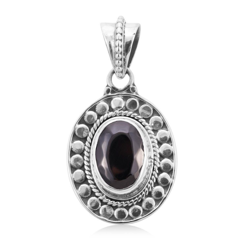 BALI LEGACY Elite Shungite Pendant in Sterling Silver 3.90 ctw